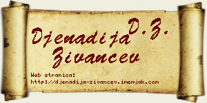 Đenadija Živančev vizit kartica